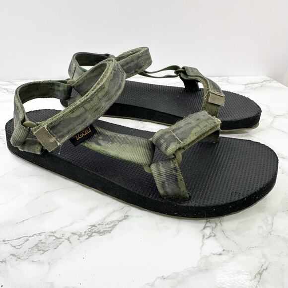 Teva Original Green Universal Tie Dye Quick Dry Sandals Big Kids Size‎ 5 - Picture 4 of 6
